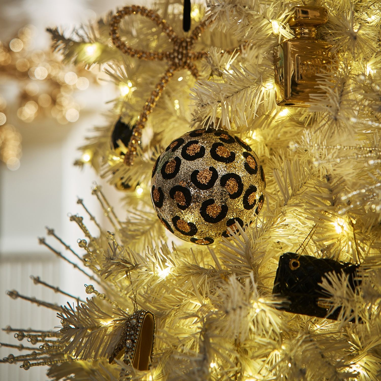 Embellished Bow Ornament - Set of 3