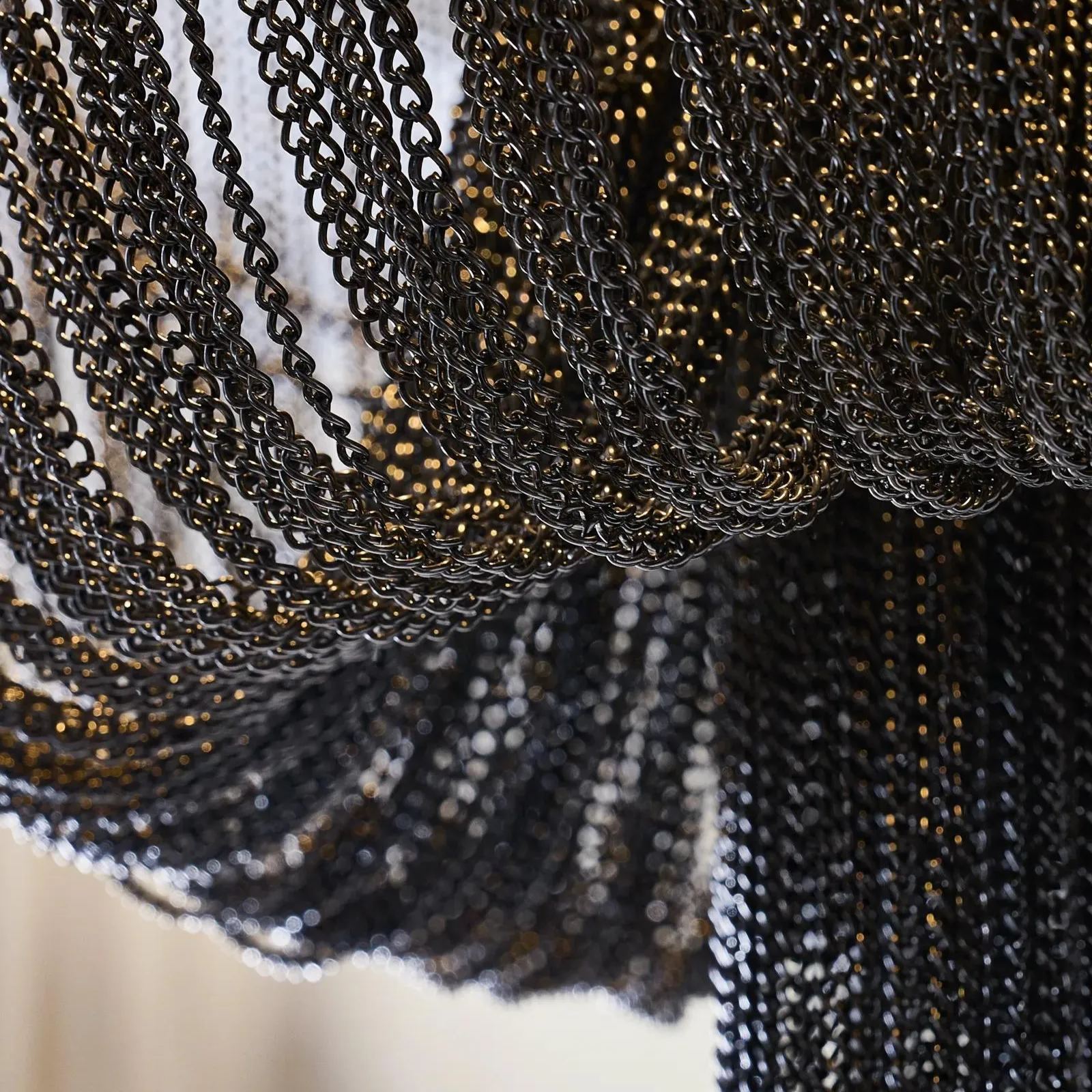 Ruelle Chain Chandelier 41"H - Graphite