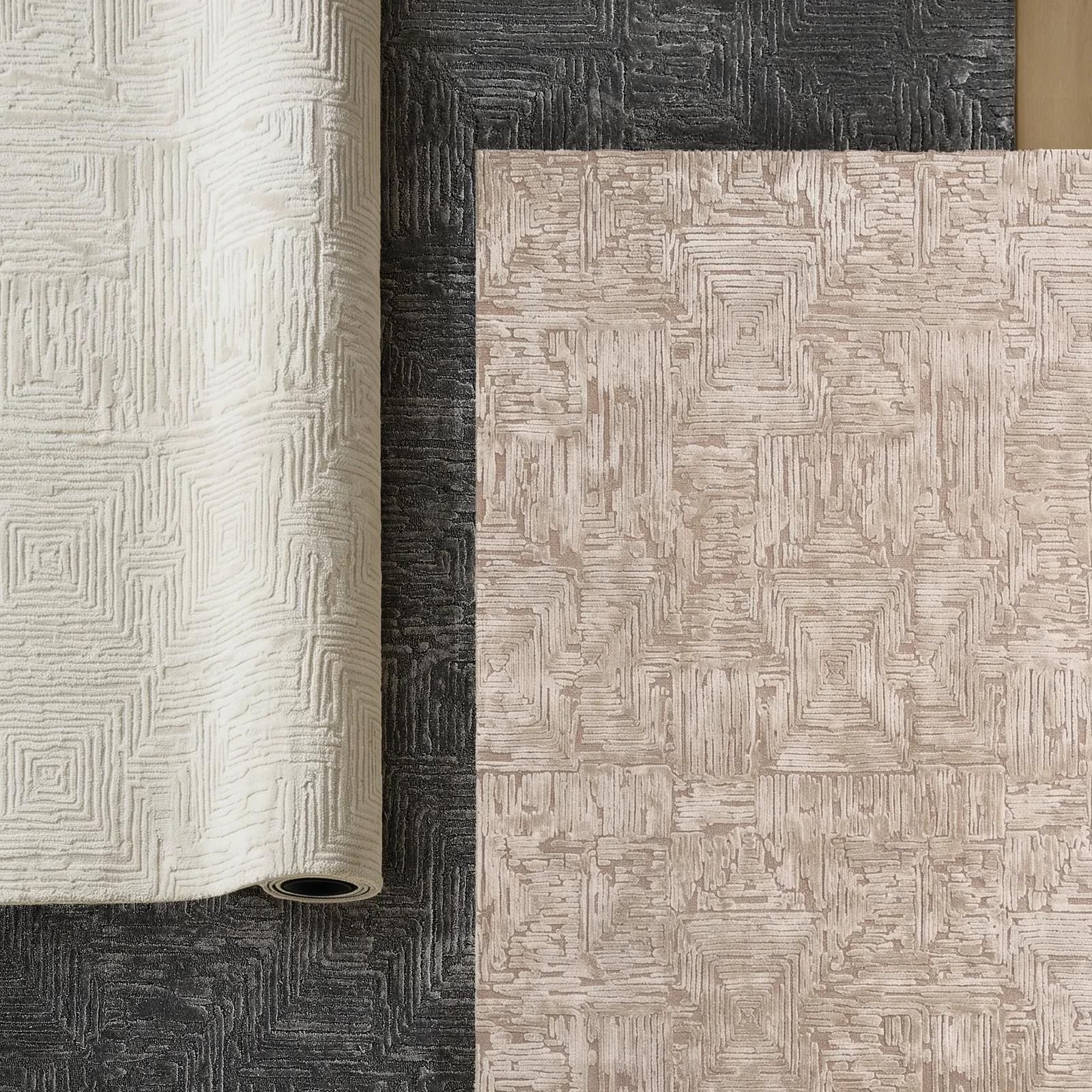 Andra Dimensional Rug - Mocha Rose