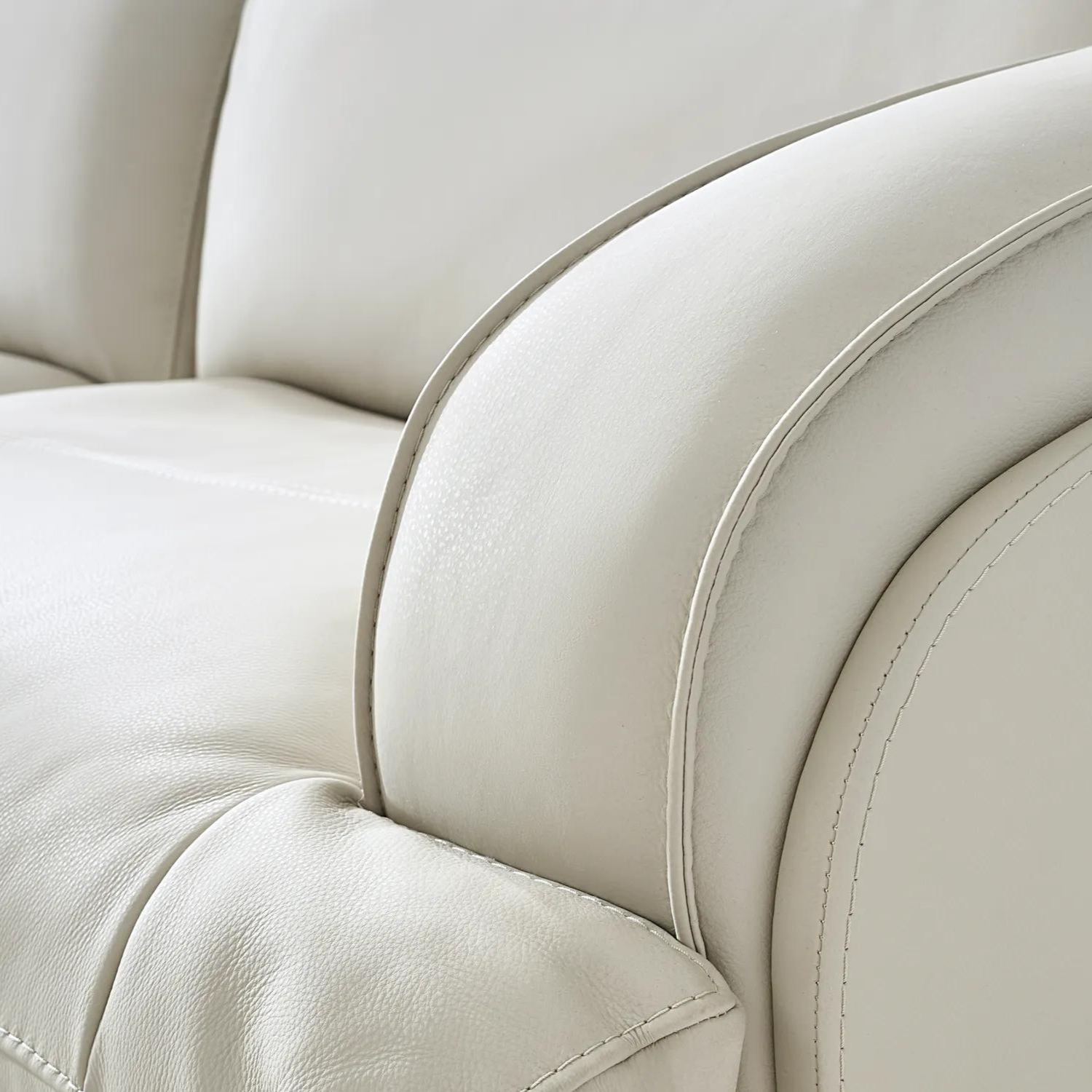 Terra 5-Piece Reclining Frost Leather Sectional