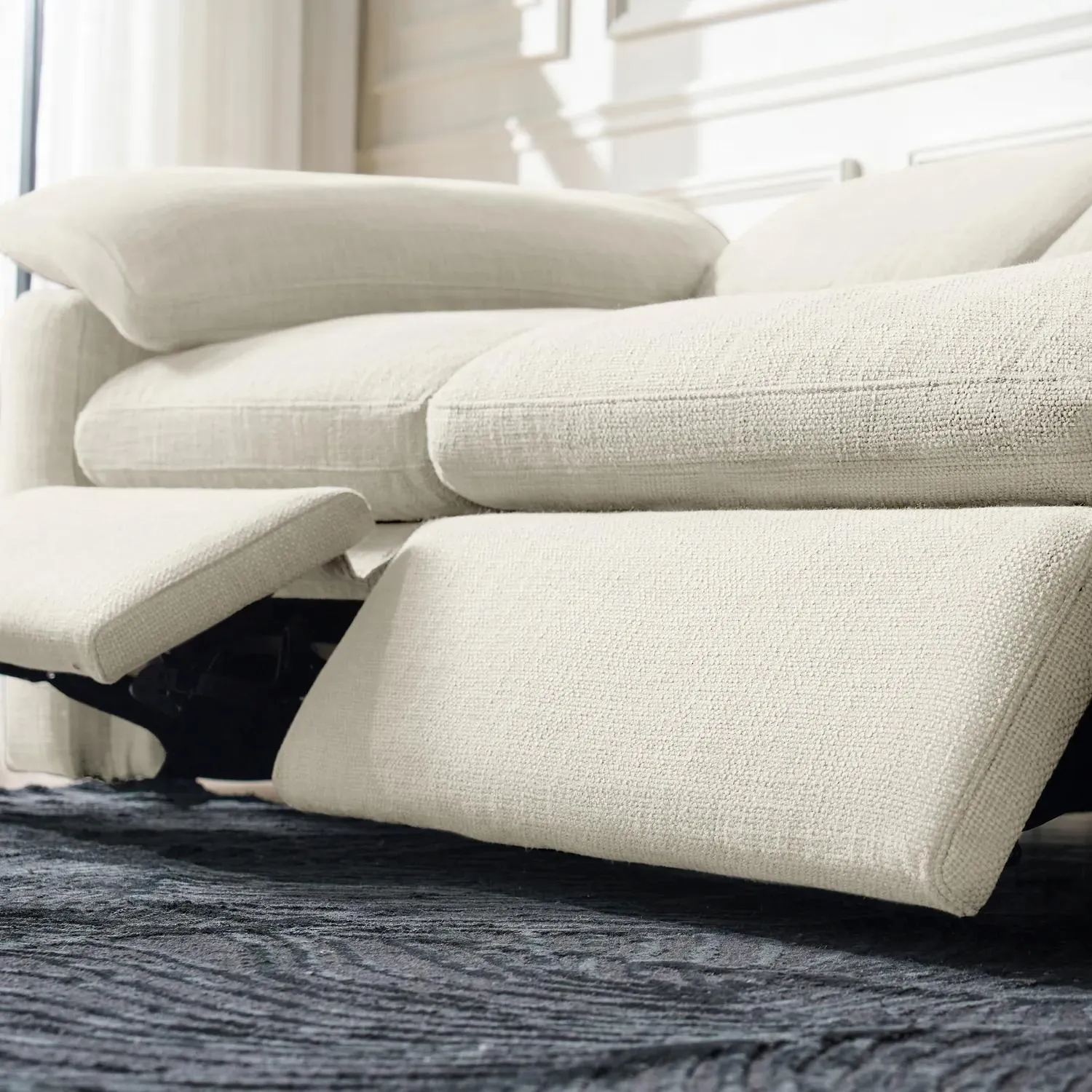 Milo Ivory Performance Fabric Armless Chair