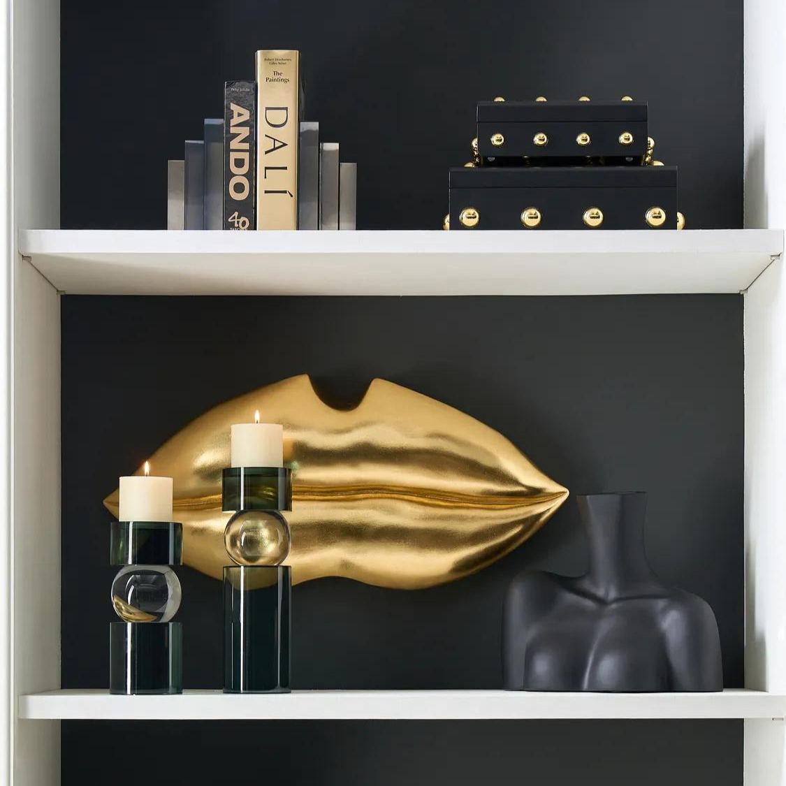 Leroy Crystal Pillar Holder