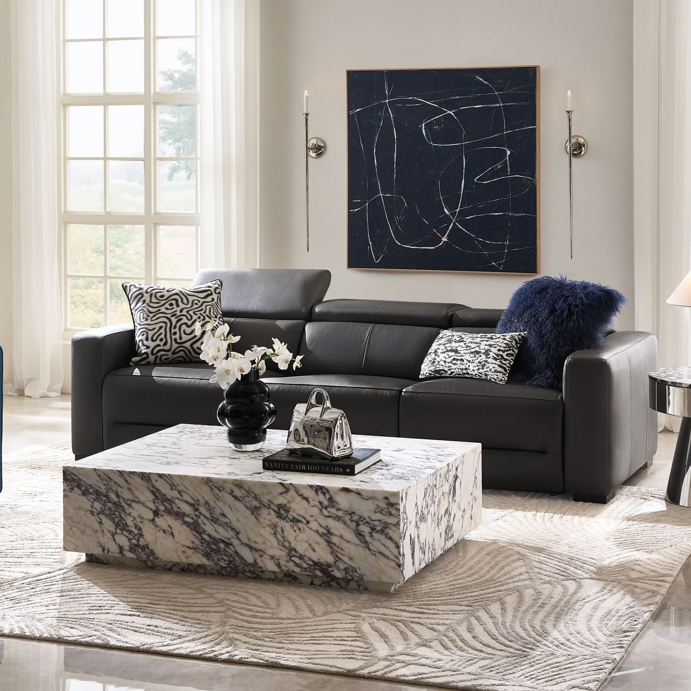 Verona Reclining Leather Sectional