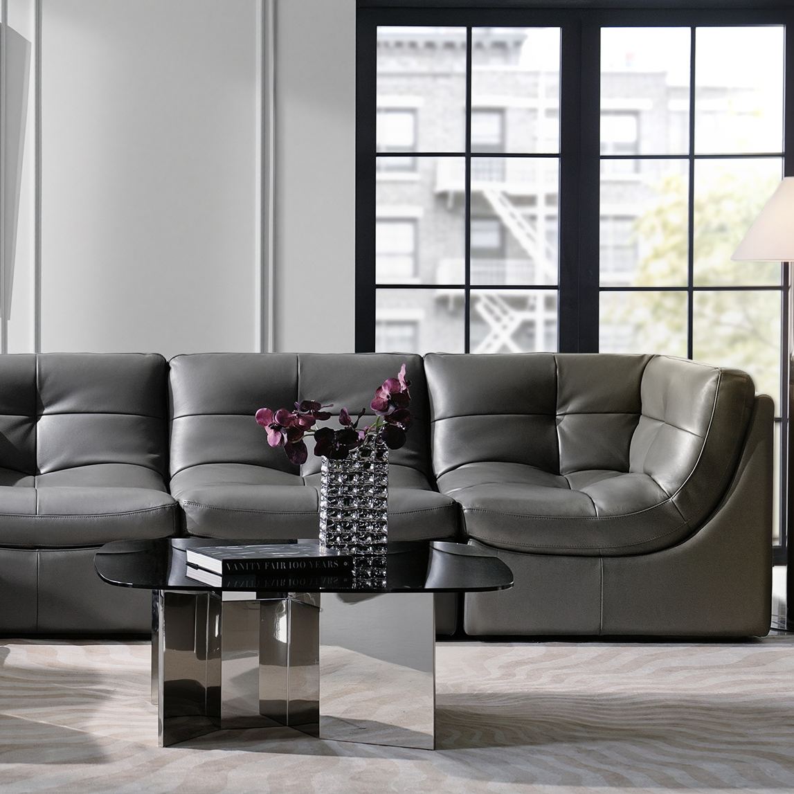 Convo Leather Sectional