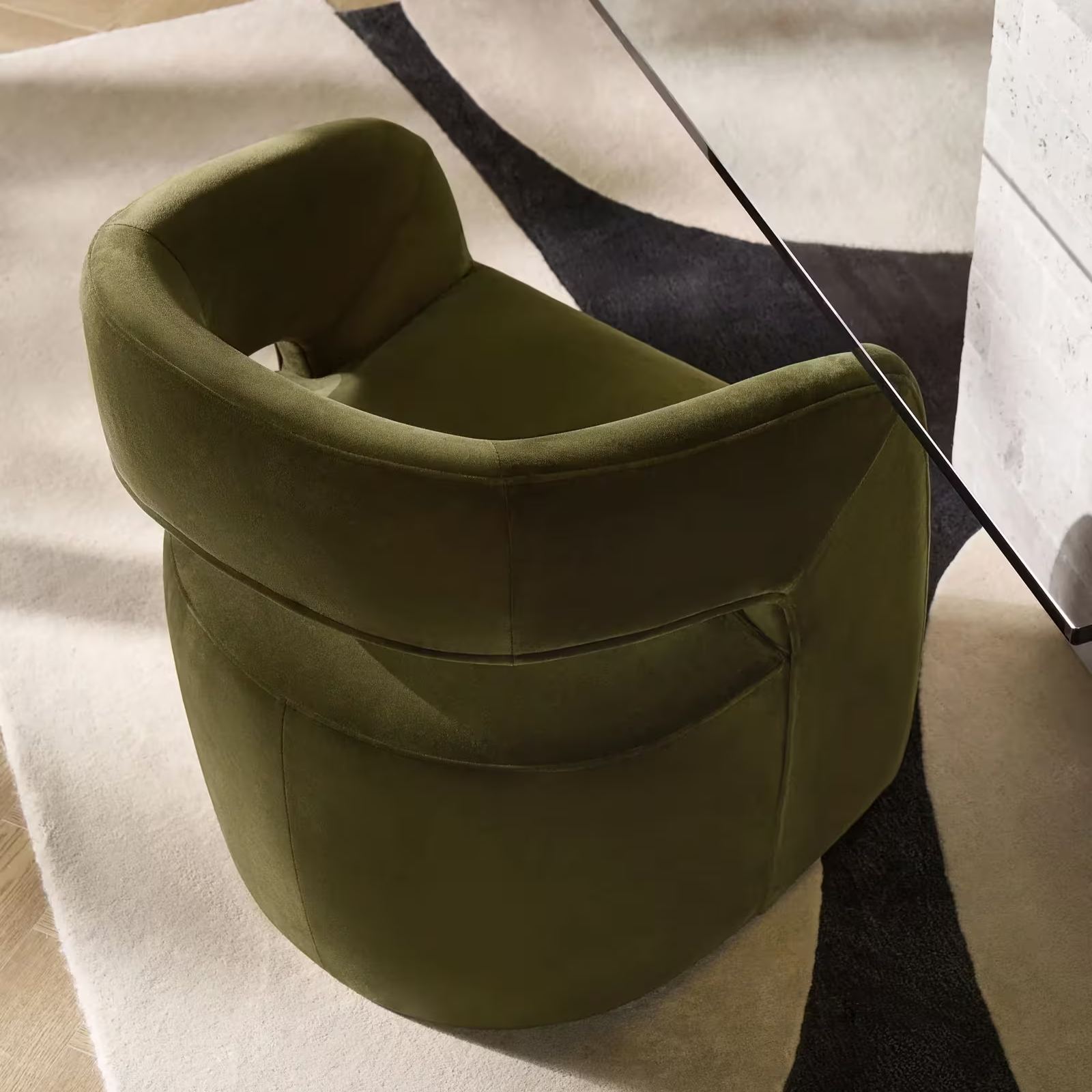 Harrison Deep Olive Velvet Dining Chair