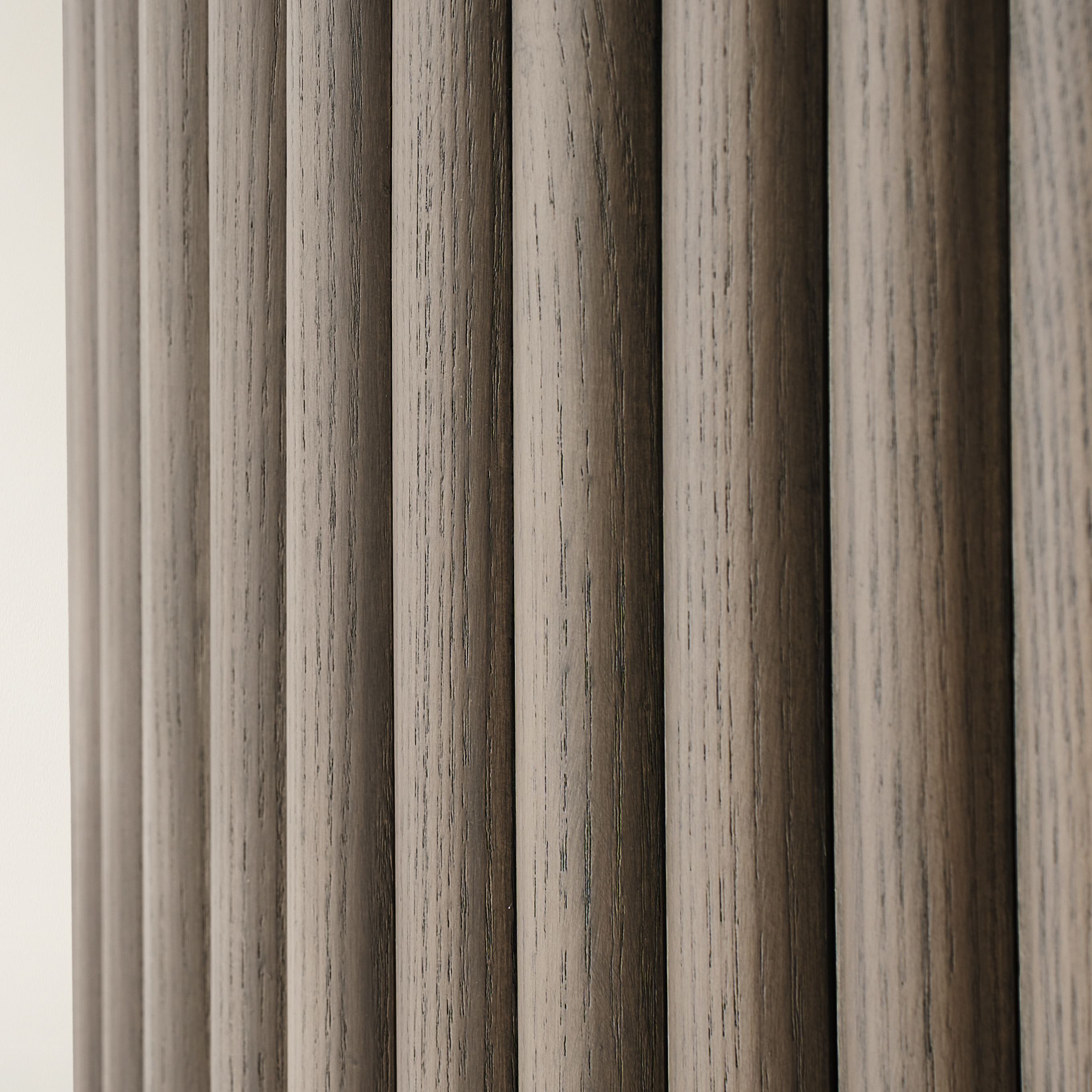 Bond Round Reeded Travertine and Wood Dining Table (59")