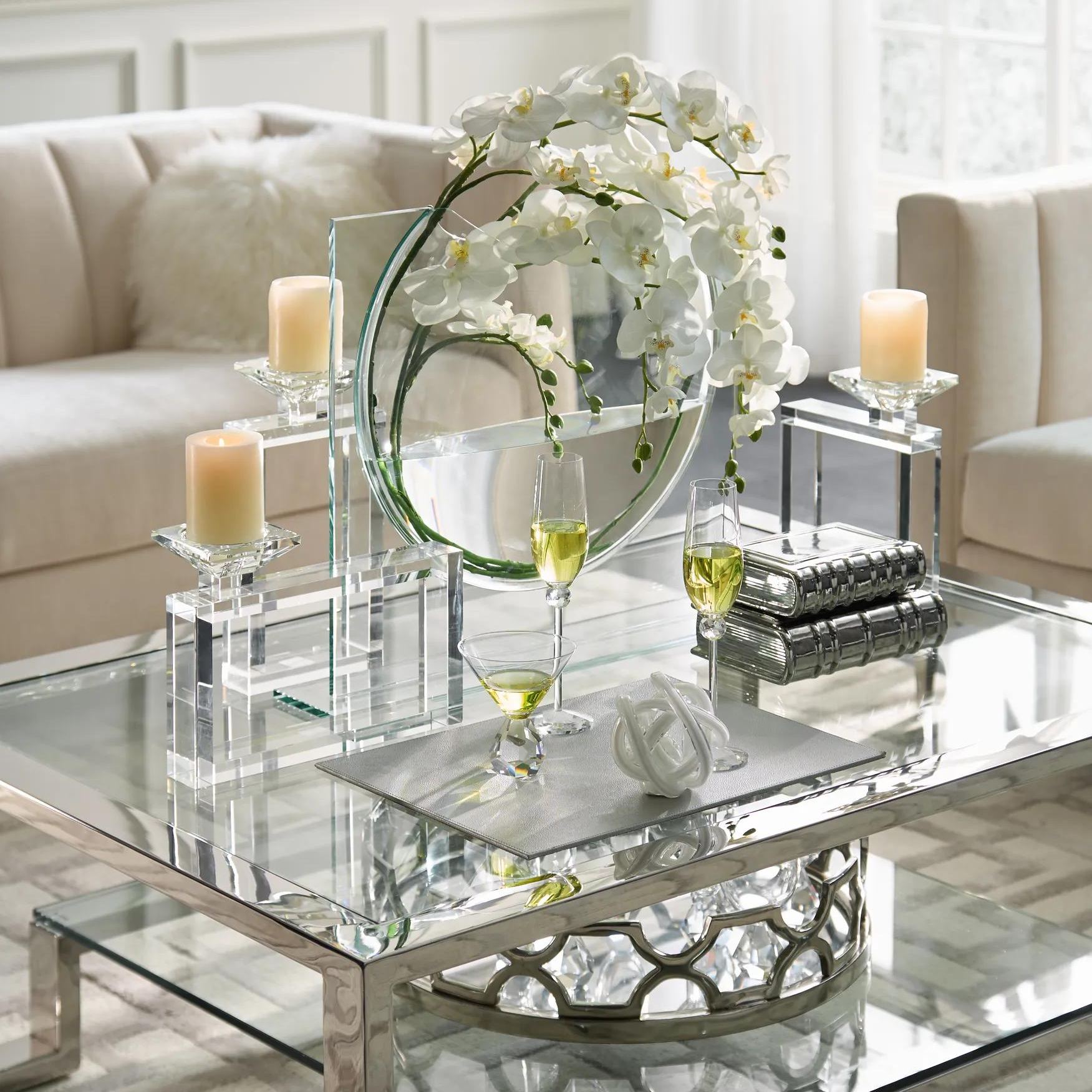Silver Ceramic Bookends