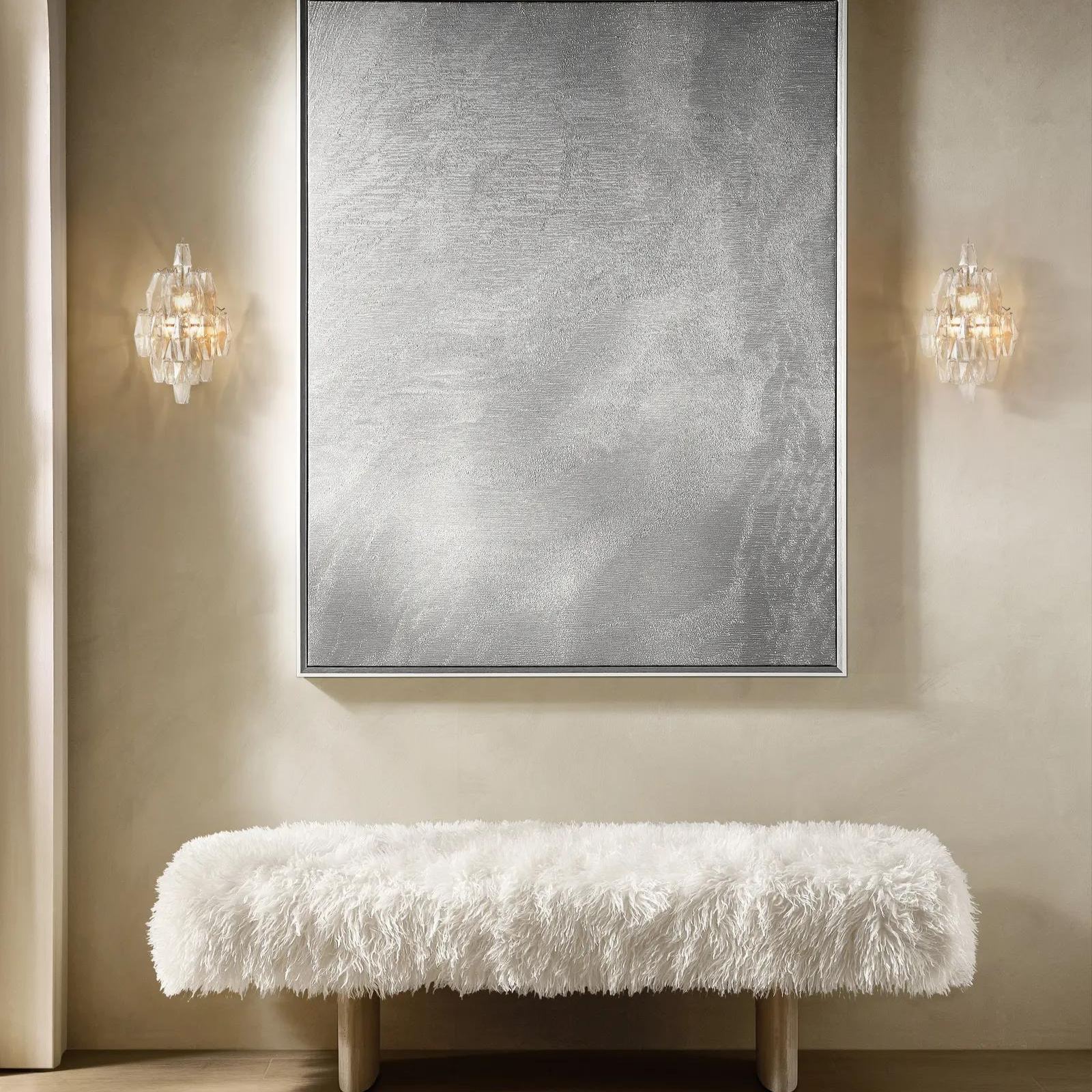 Cosima Glass Sconce 19.75" - Champagne