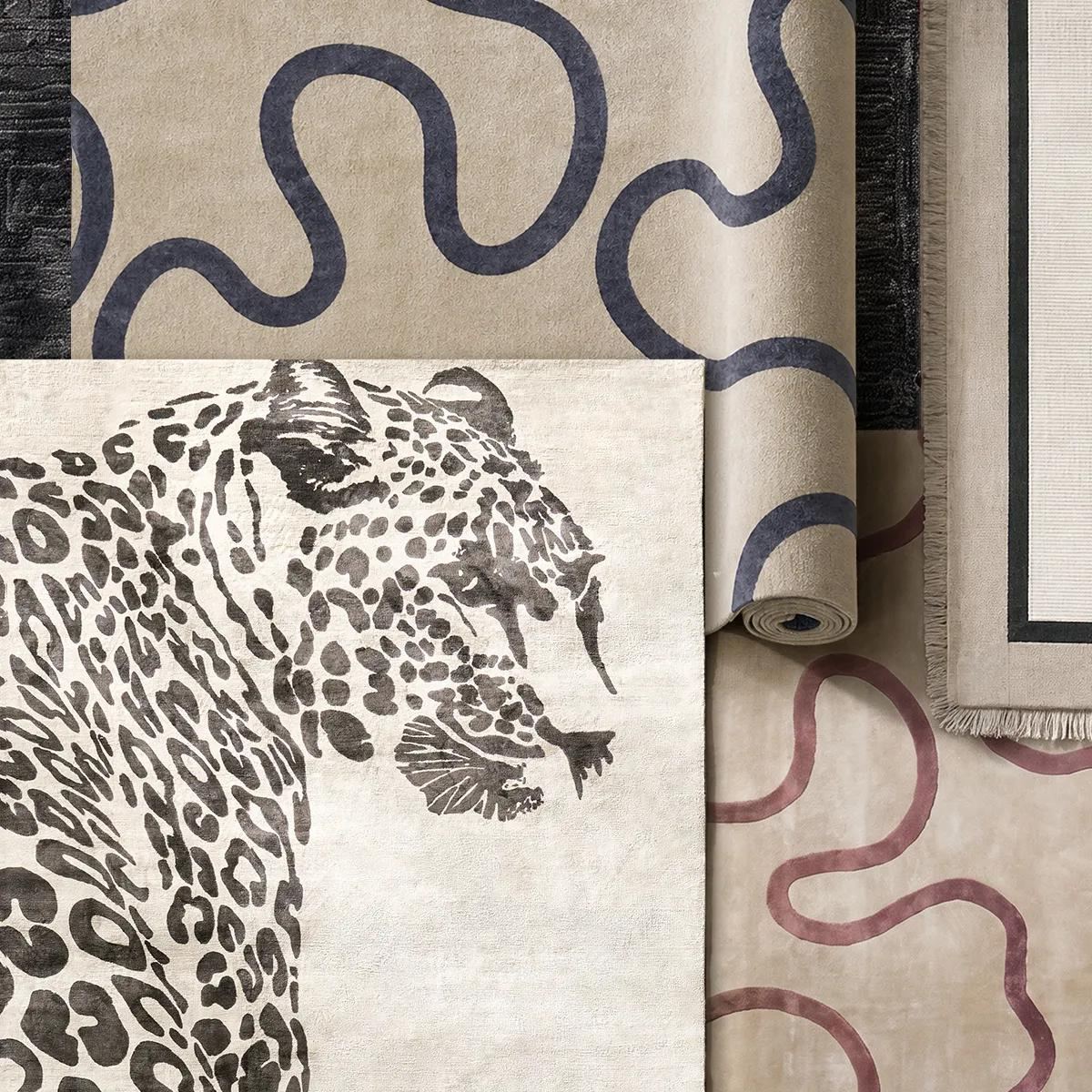 Pardus Rug - Ivory/Black