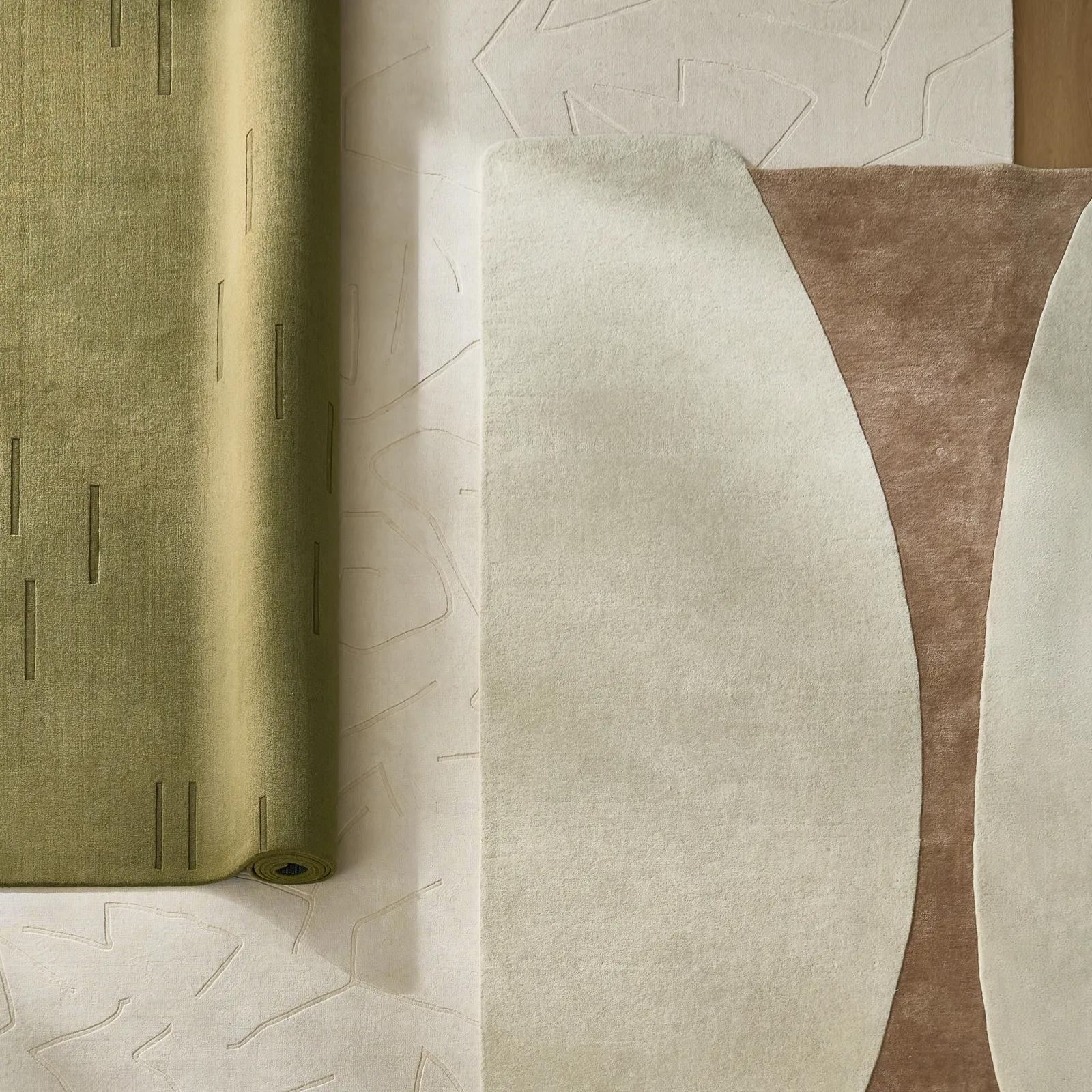 Contour Wool Rug - Ivory/Ginger Root