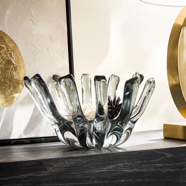 Bossa Glass Bowl - Smoke