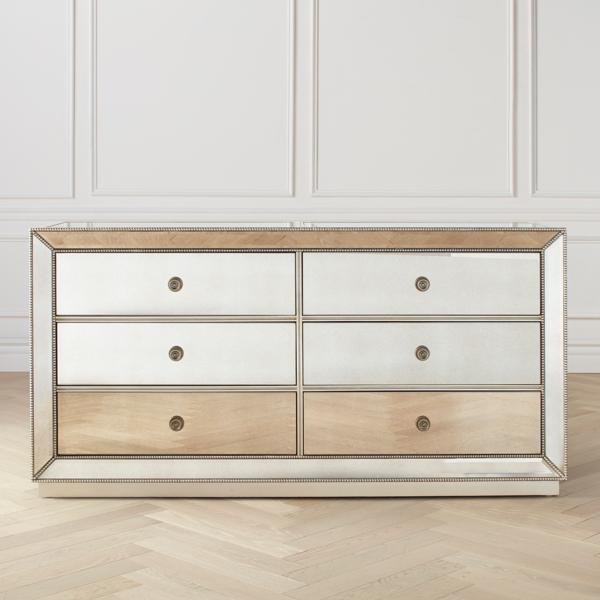 Drawer - シーニュ　Ginette Omni Mirrored 6 Drawer Chest | Z Gallerie