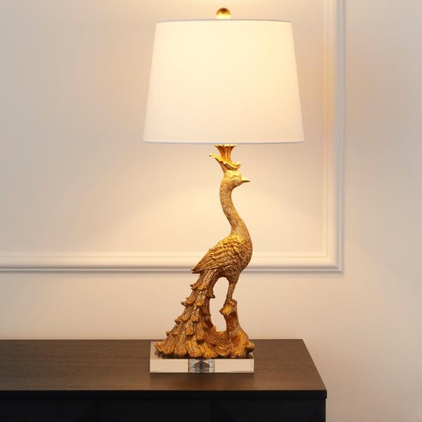 Peacock Table Lamp