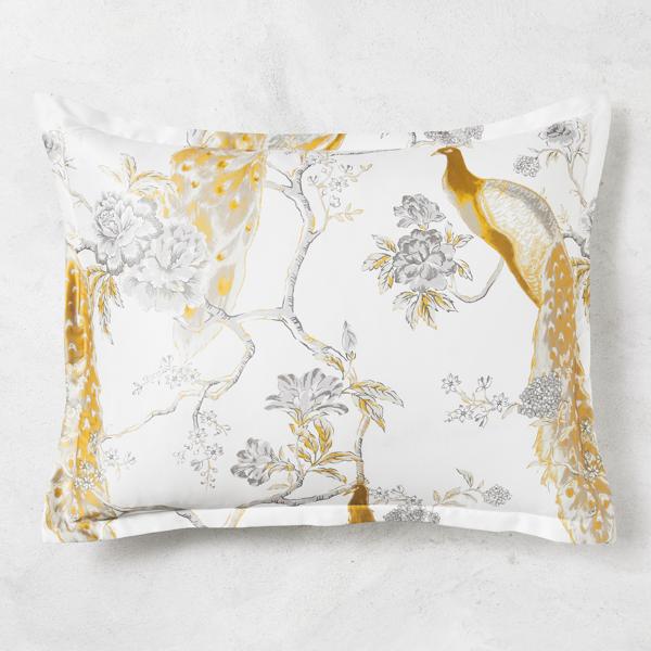 Pavo Bedding - Ivory/Gold