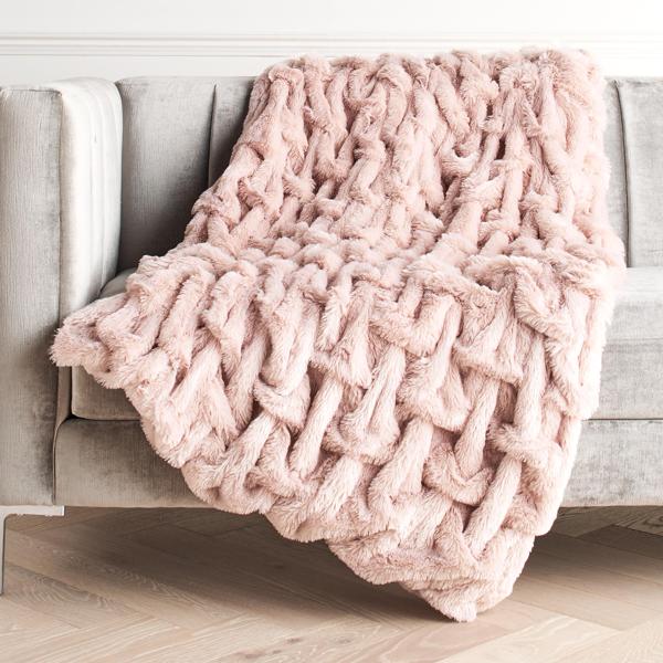 Oslo Throw - Blush