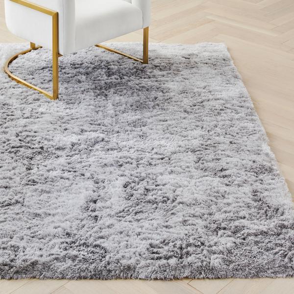 Indochine Shag Platinum Rug | Z Gallerie
