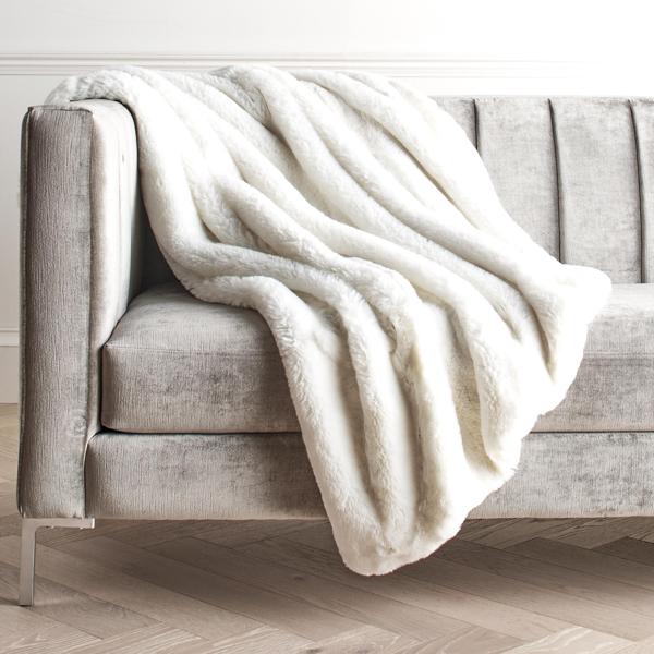 Chinchilla Throw - White