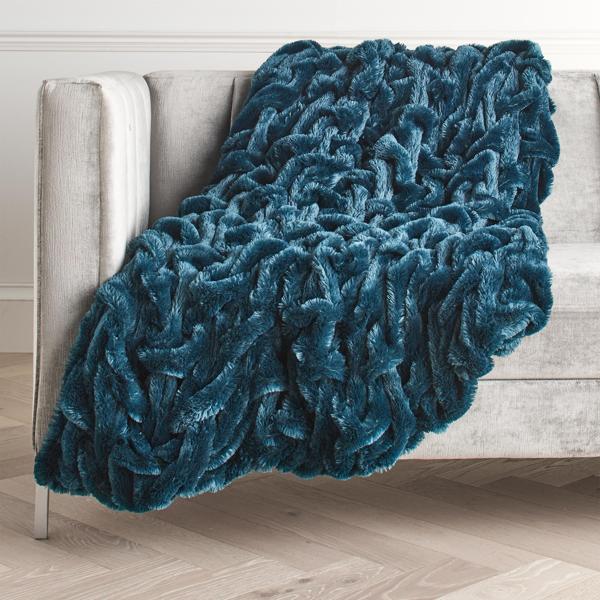 Oslo Throw - Cerulean