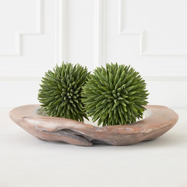 Faux Green Allium Sphere 7in 3 Faux Floral Stem | Z Gallerie