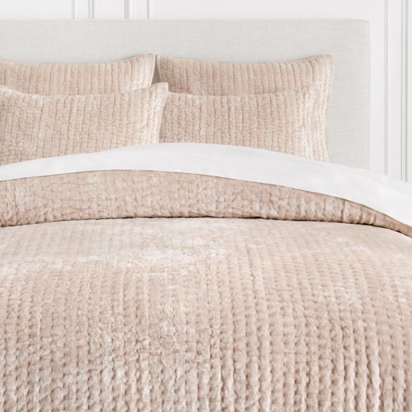 Mardon Velvet Bedding - Blush