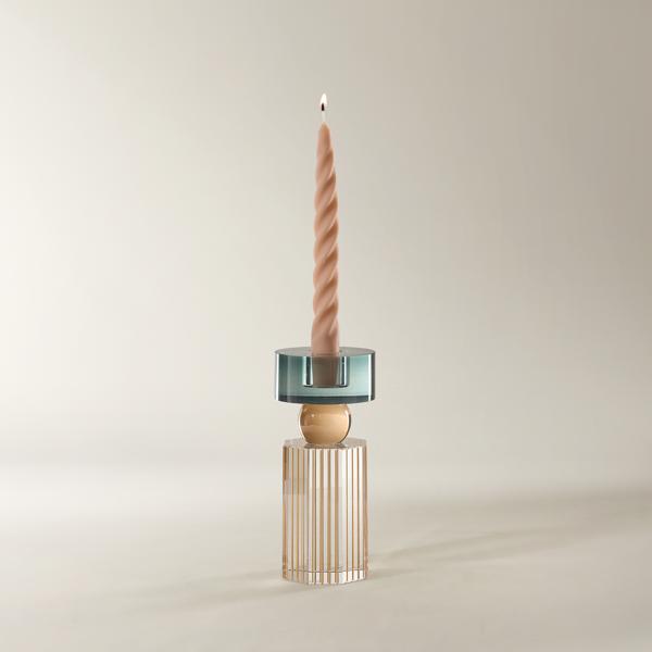 Cora Crystal Taper Holder