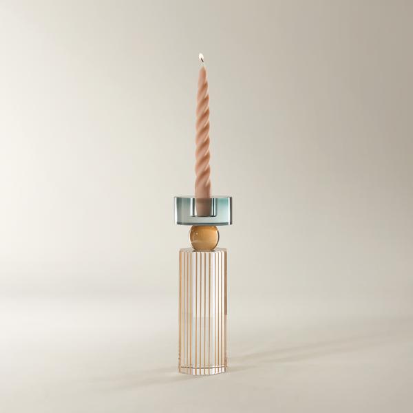 Cora Crystal Taper Holder