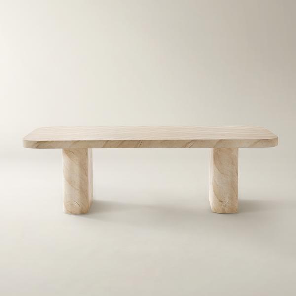 Silex Faux Marble Dining Table (94.5")