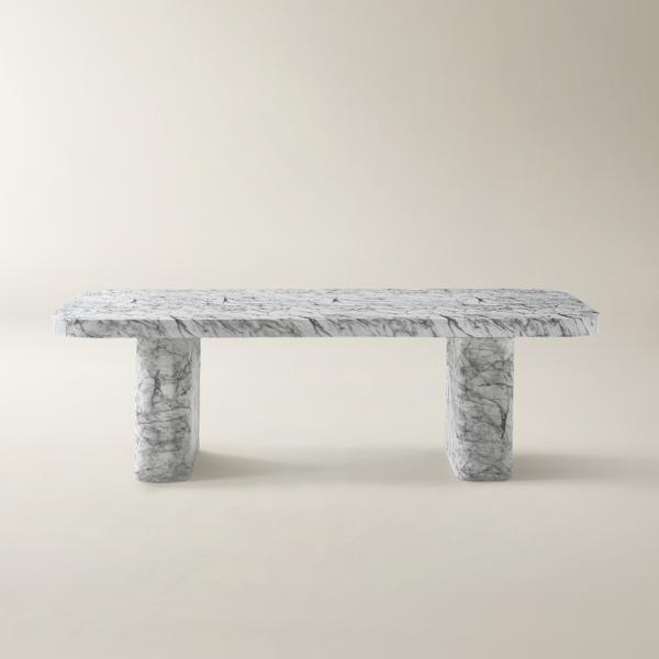Silex Faux Marble Dining Table (94.5")