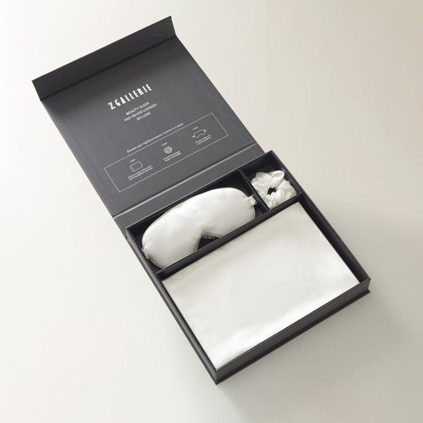 Silk Pillow Case & Mask Set Ivory