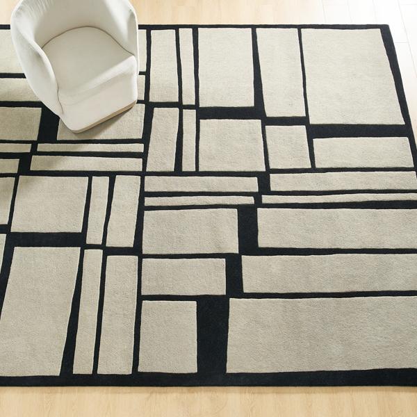 Novak Wool Rug - Natural/Black