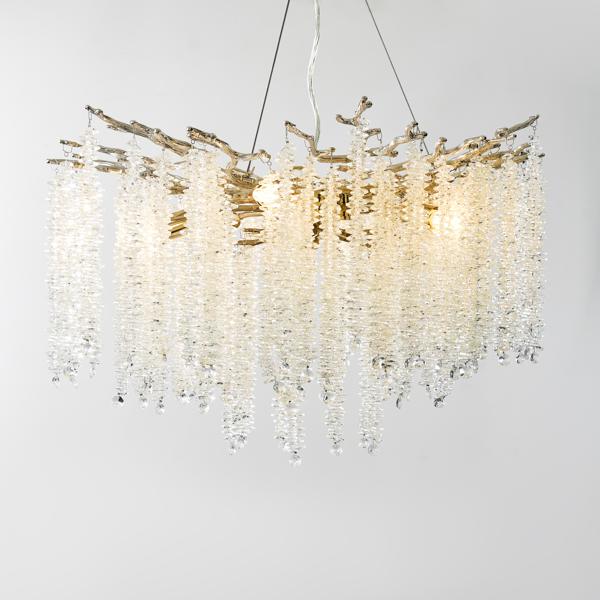 Cora Crystal Taper Holder