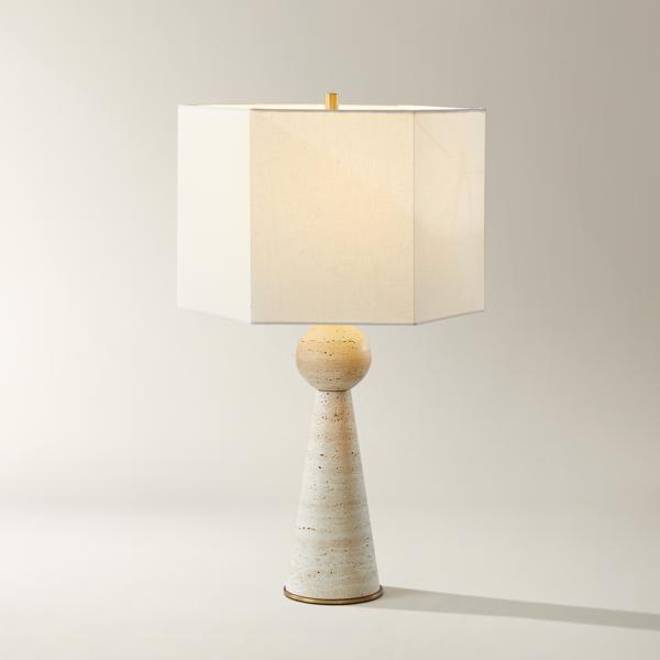 Alviso Travertine Table Lamp