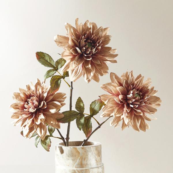 Dusty Blush Dahlia 39" - Set of 3