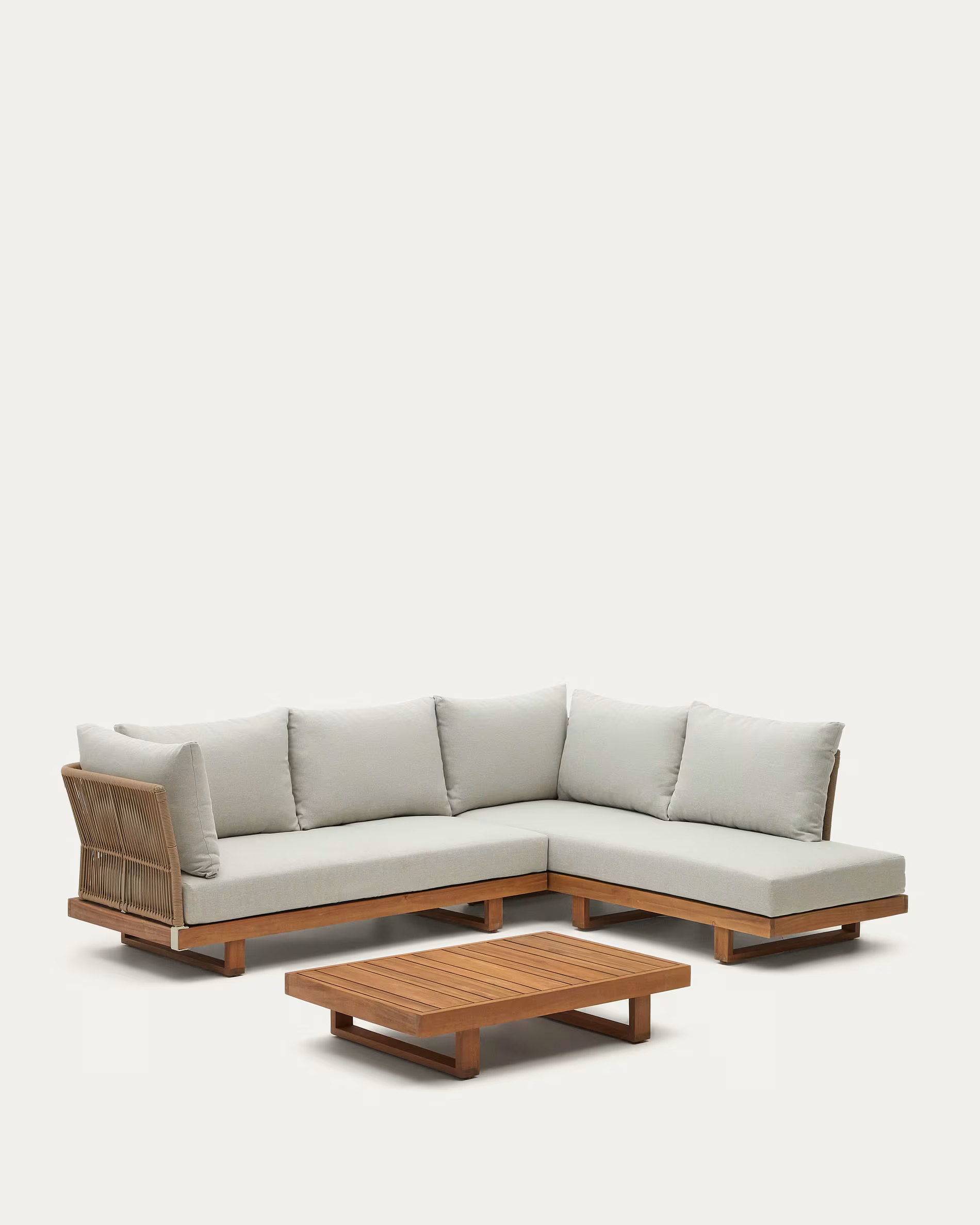Boston Lounge Set - 5-Seater Outdoor Sofa with Table