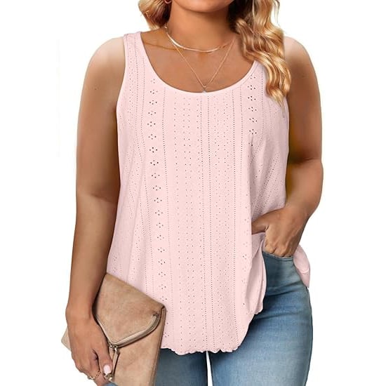 [Copy]#2025 Summer Best Sellers - Women's Embroidered Eyelet  Tank Tops