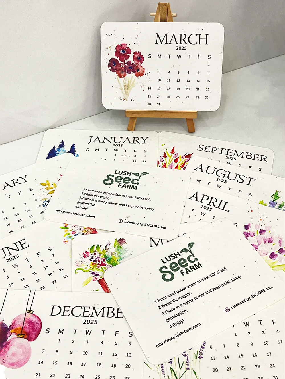 2025 Eco-Friendly Plantable Seed Calendar