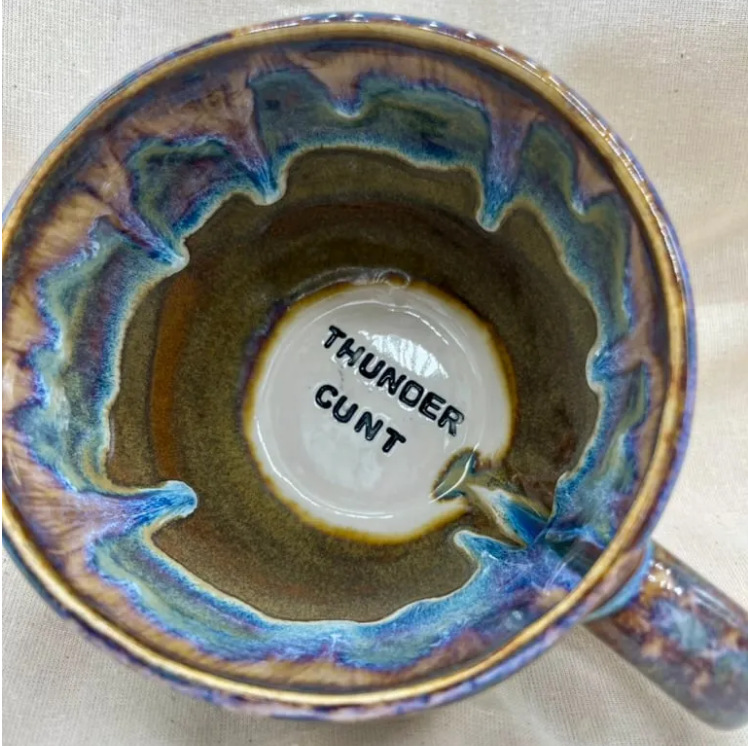 Jumbo Lightning Sweary Mug - COFFEE SLUT