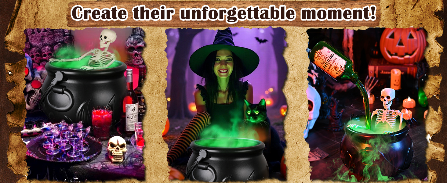 Cauldron Halloween Decor 