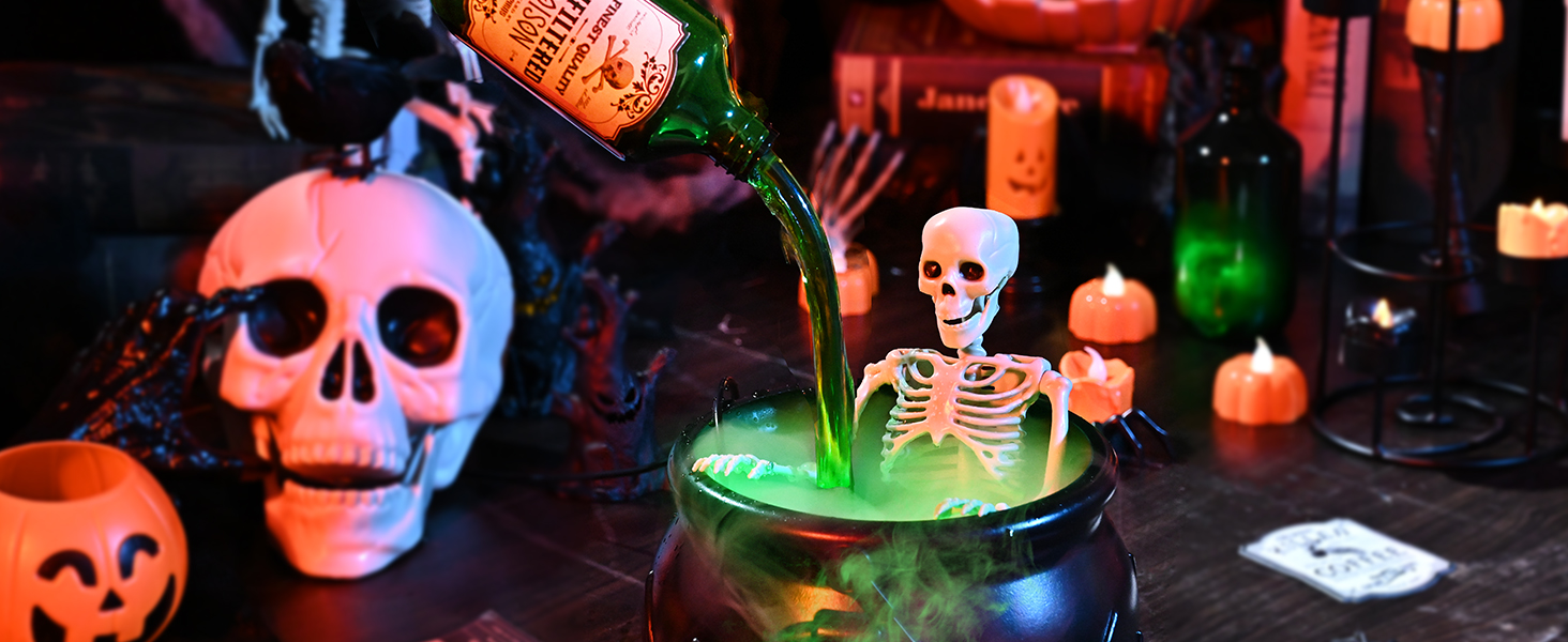 Cauldron Halloween Decor 