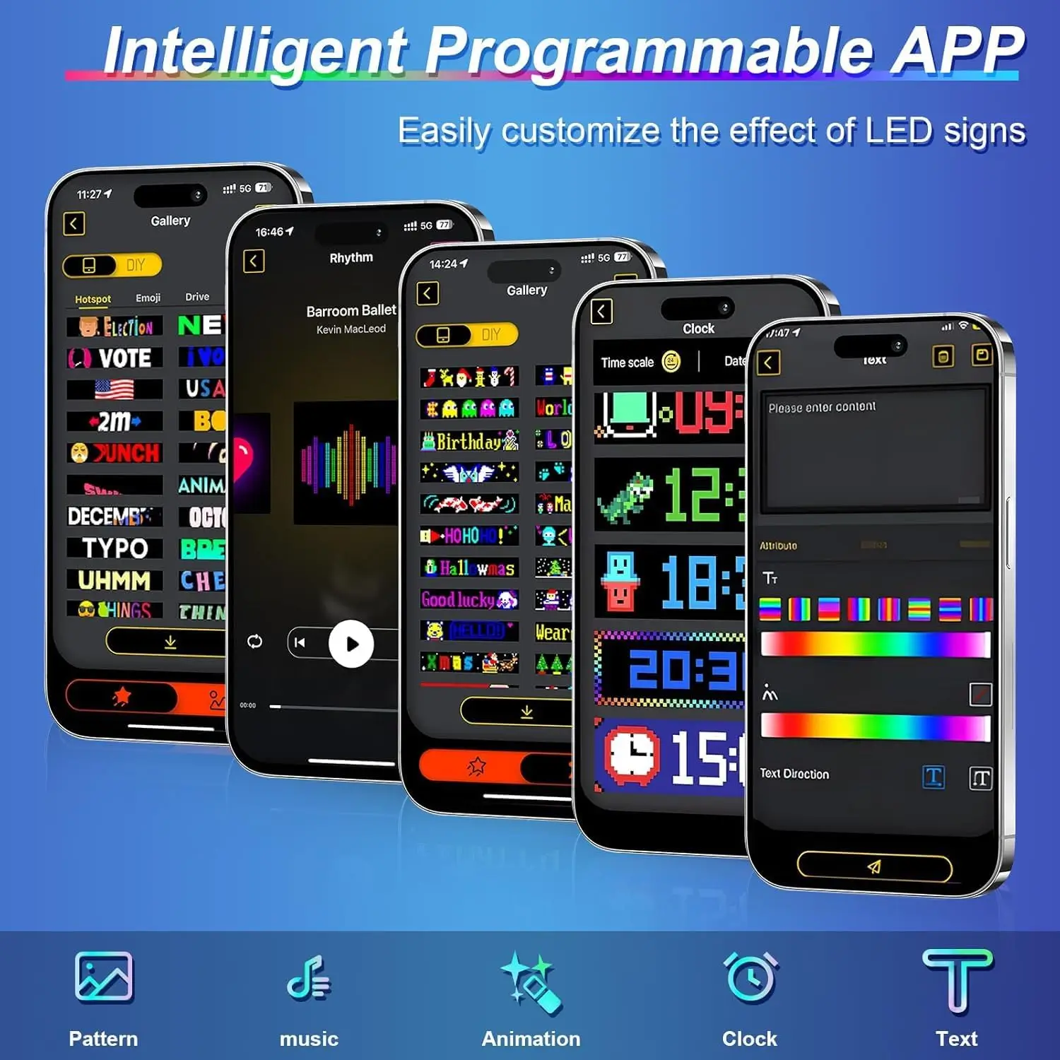 Customizable Flex LED Display (APP+Remote)