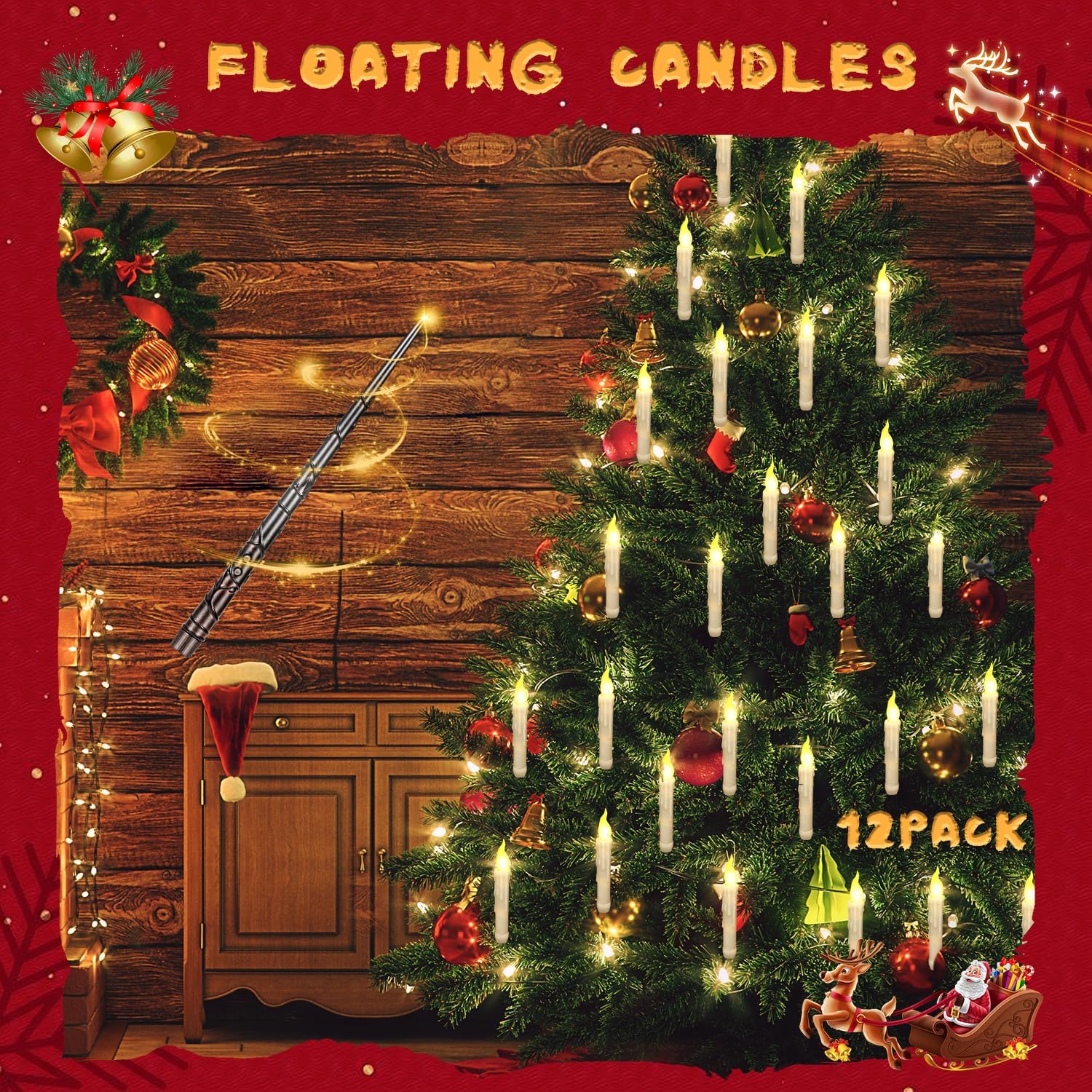 Floating Candles with Wand