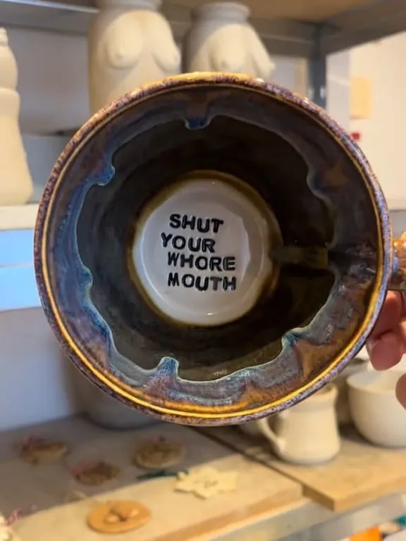 Jumbo Lightning Sweary Mug - COFFEE SLUT