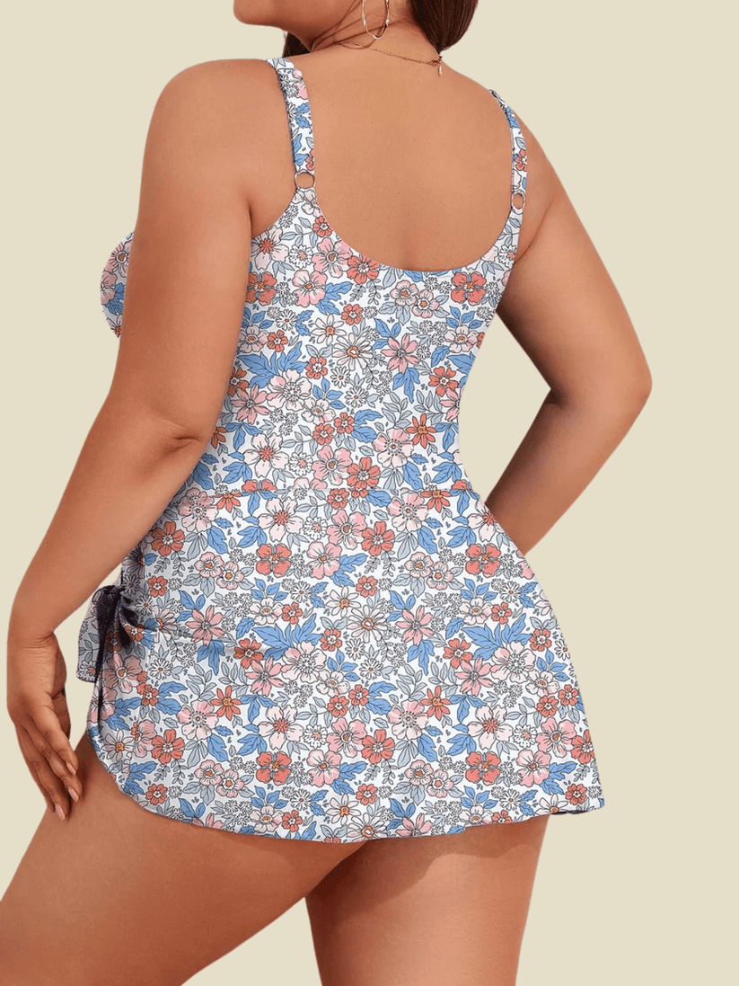 🩱2025 Summer Seaside Trend Swimwear👙Women's Tummy Control Slim Fit Plus Size One Piece Swimsuit