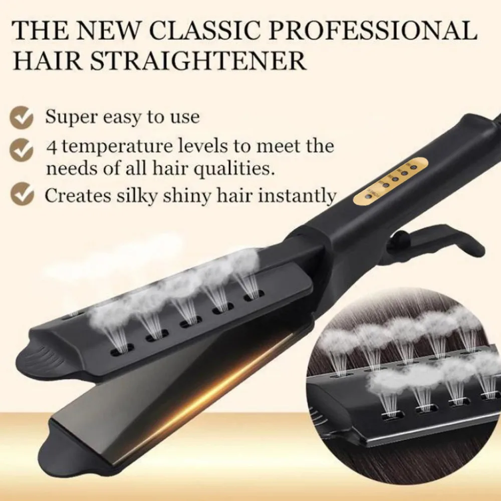 Last day 50% off🔥New Ceramic Tourmaline Ionic Wet and Dry Hair Straightener
