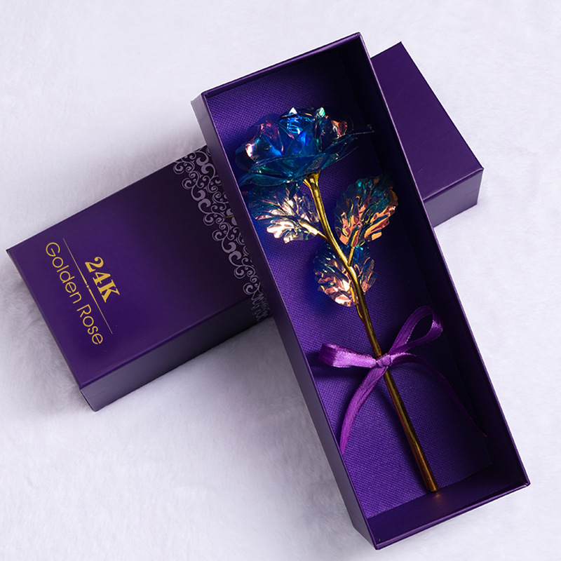 24K Golden Galaxy Rose