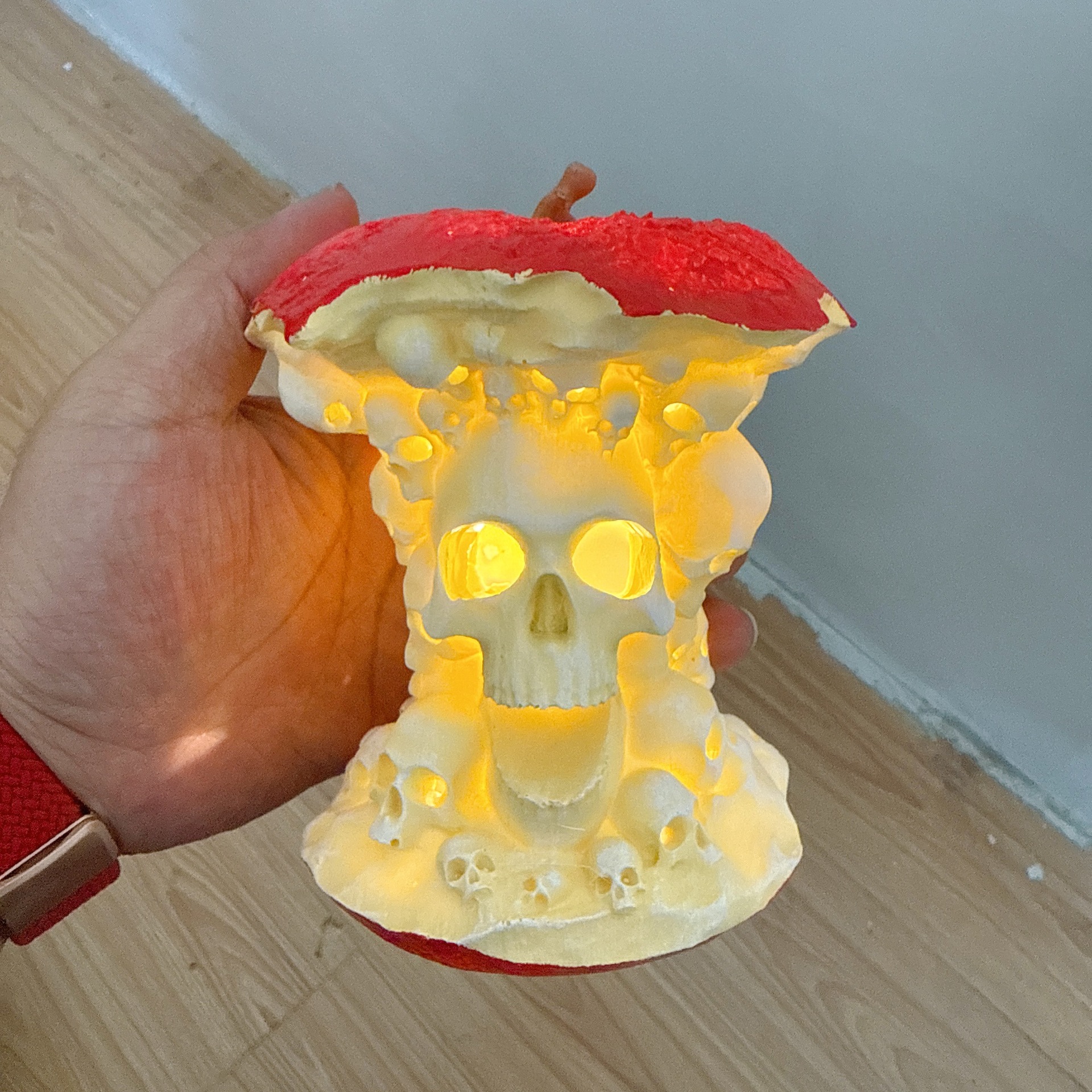 🎃Halloween Hot Sale 49% OFF💀Skull Apple Lamp🍎