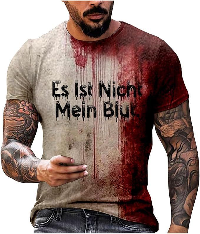 Men's/woman's Bloody Problem Solved Halloween Print T-Shirt