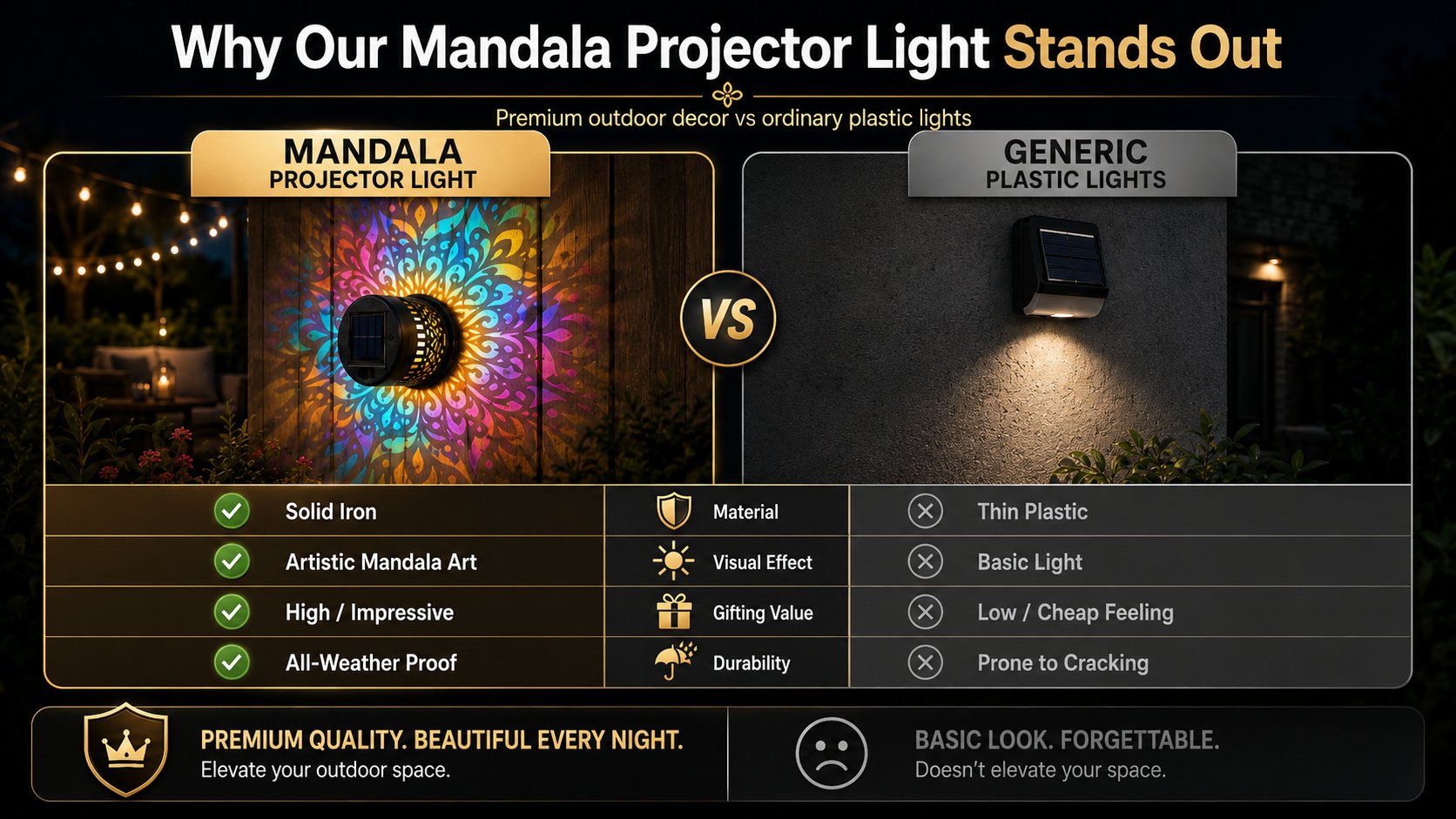 Cleaner comparison chart