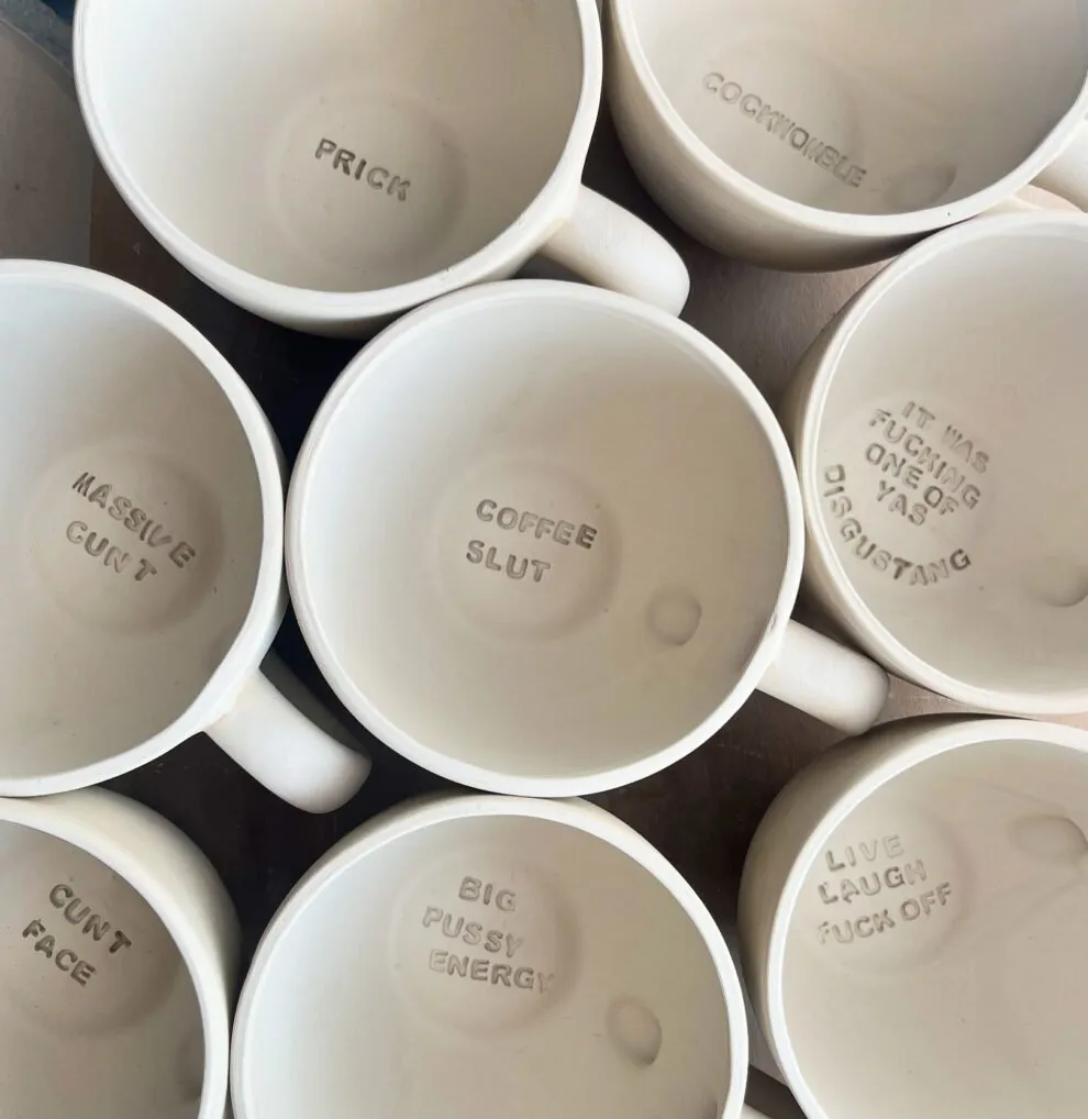 Jumbo Lightning Sweary Mug - COFFEE SLUT