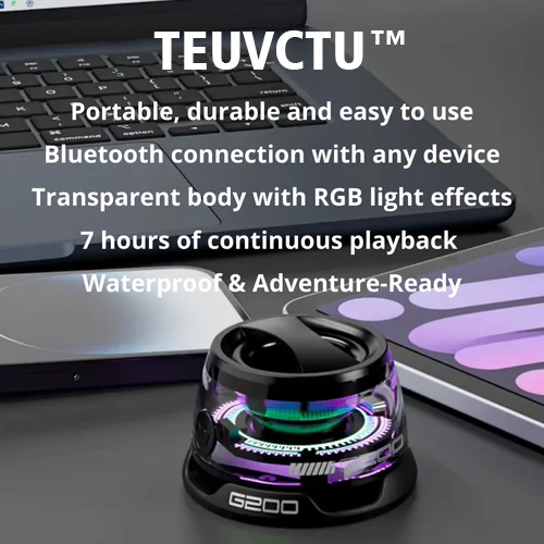Magnetic Speakers  – Stick, Shine & Sound with Waterproof Bass & RGB Glow